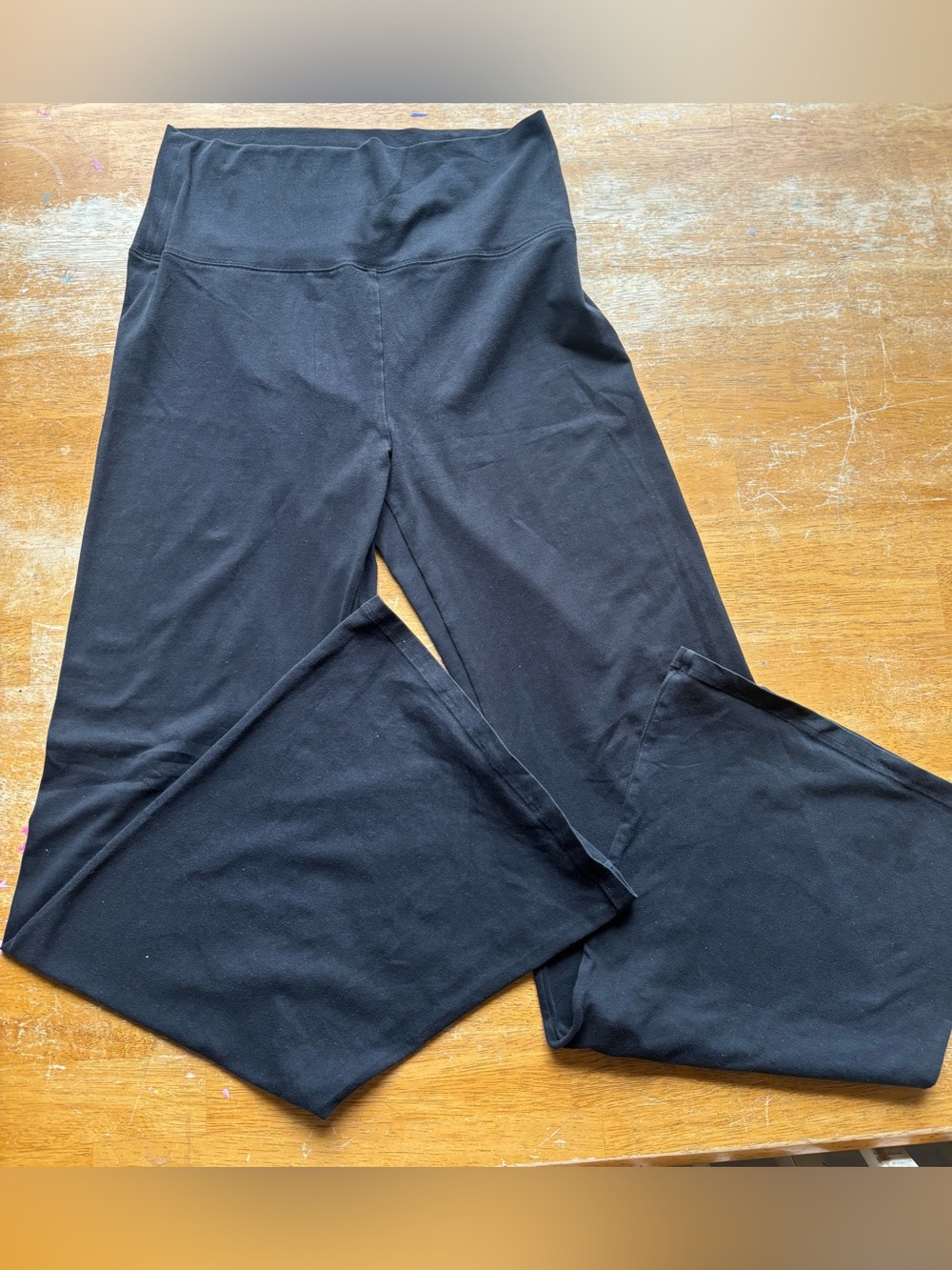 aerie Black High-Rise Flare Leggings